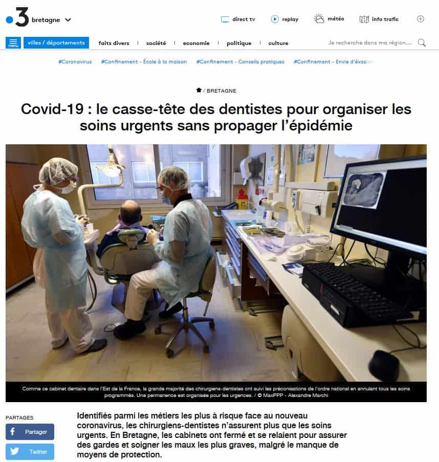 Covid-19 le casse-tête des dentistes pour organiser les soins urgents sans propager l’épidémie