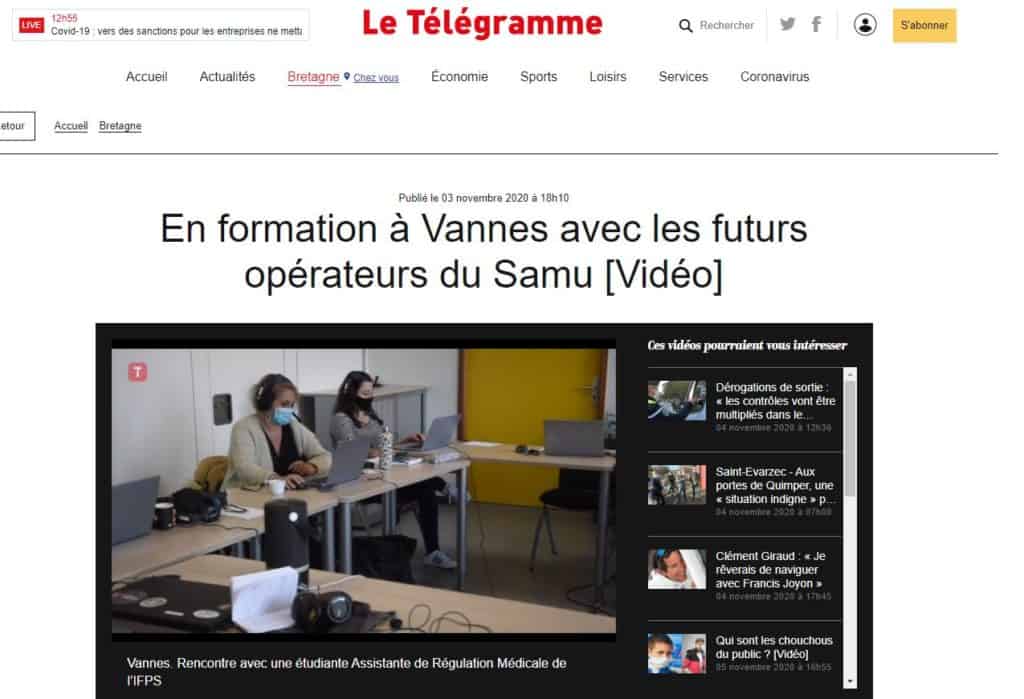 En formation à Vannes avec les futurs opérateurs du Samu En formation à Vannes avec les futurs opérateurs du Samu