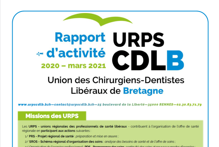Image Rapport activité URPS CDLB 2020 pour site