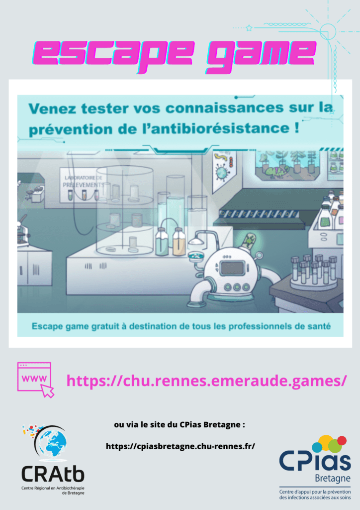 Escape game Antibiorésistance flyer