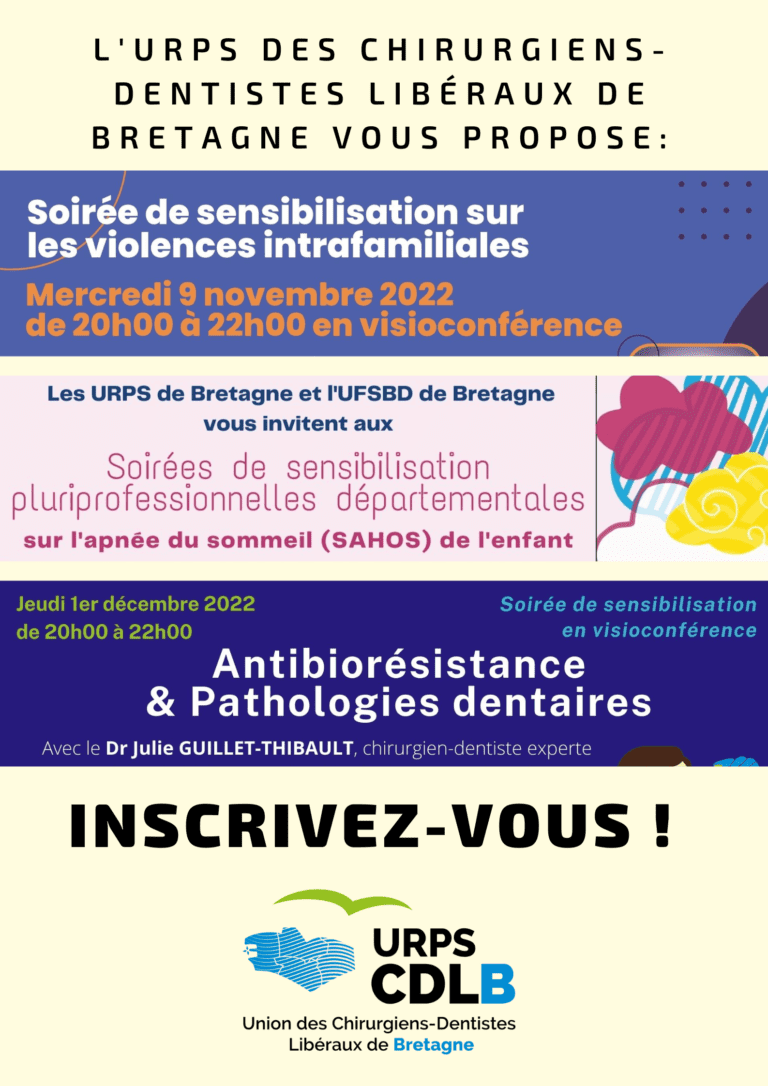 Les soirées de sensibilisation de l'URPS CDLB - novembre et décembre 2022