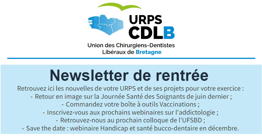 Image Newsletter URPS CDLB 14.09.2023