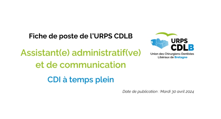 image fiche poste recrutement assistante admin et com